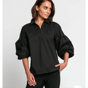 Hinson Wu ARIANNA Long Puff Sleeve Top XS
